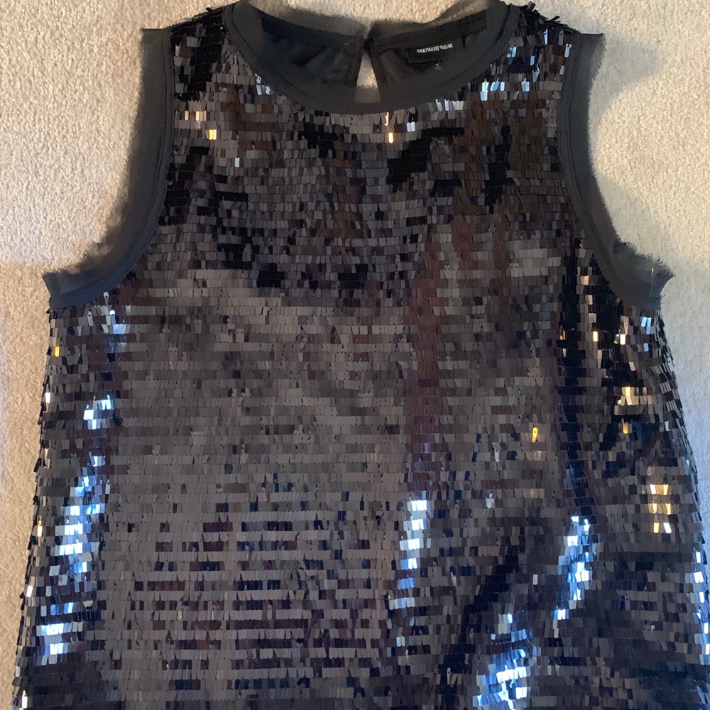 Sequined dressy tank